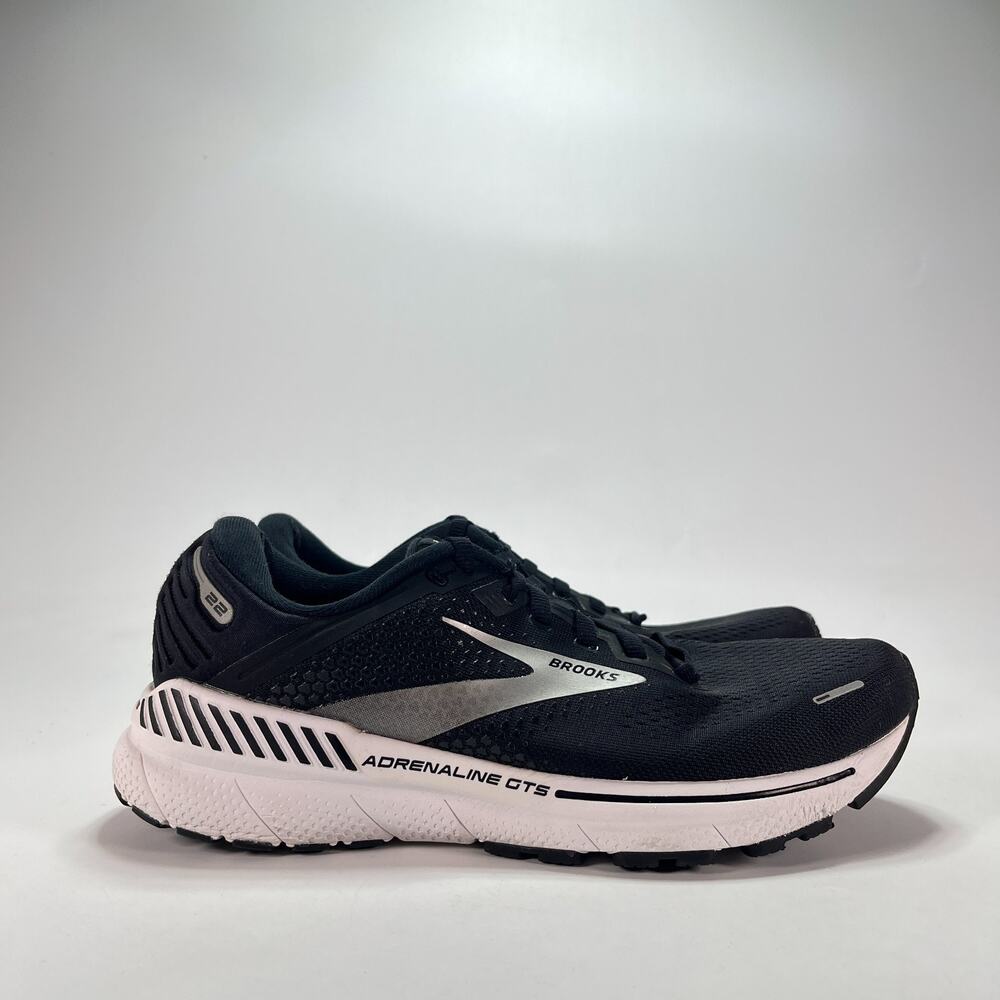 Brooks Adrenaline GTS 22 Black White Running Shoes 1203531B043 Women's Size 9.5